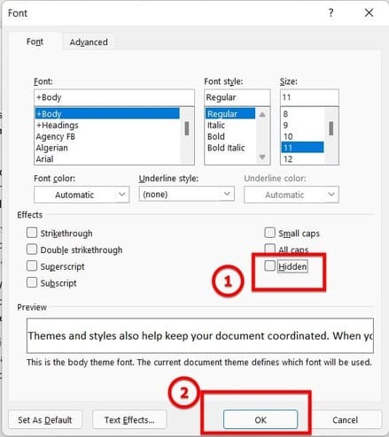 Top 4 mẹo Word giúp dân văn phòng làm việc hiệu quả hơn mỗi ngày 19 Cách ẩn văn bản dễ dàng bước 3