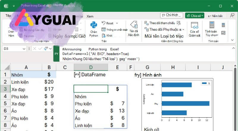 Giới thiệu về Python và Excel