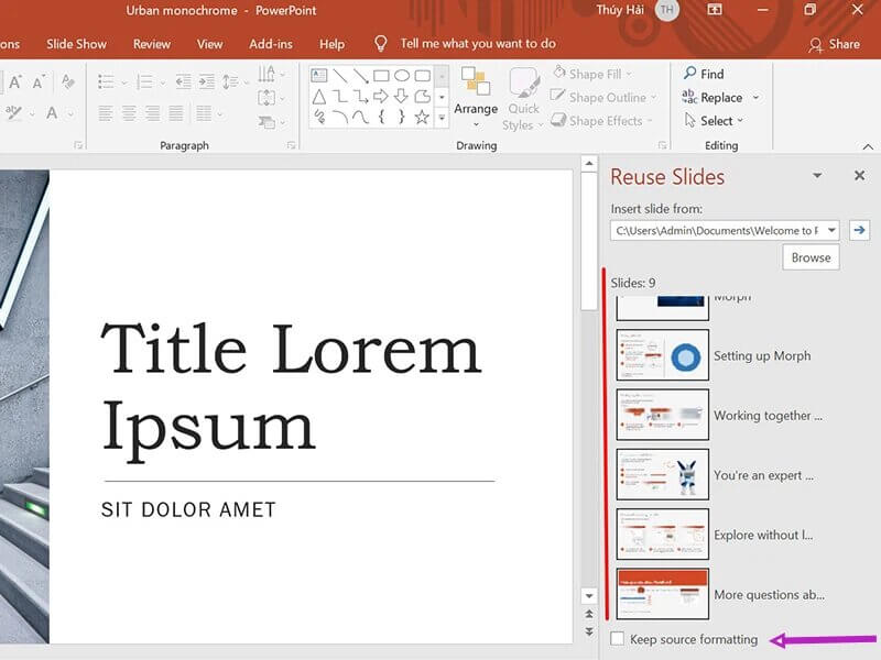 Hướng dẫn gộp file powerpoint bước 3