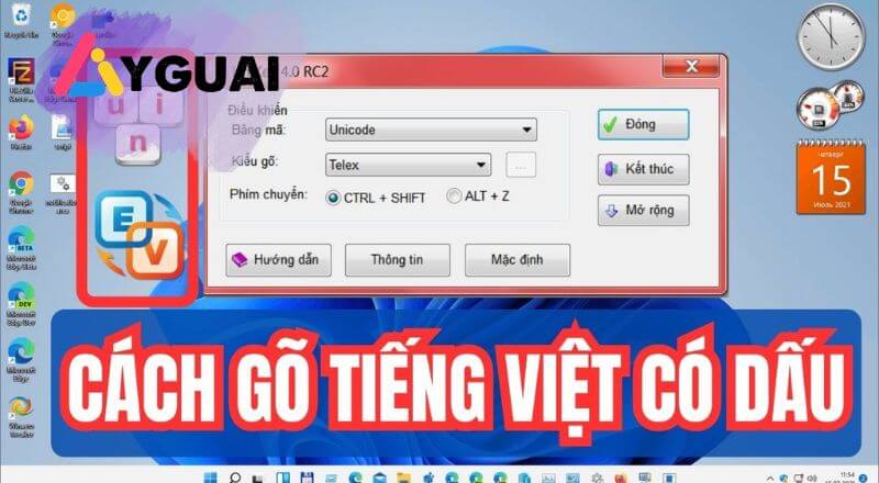 Hướng dẫn sử dụng ứng dụng gõ Tiếng Việt có dấu