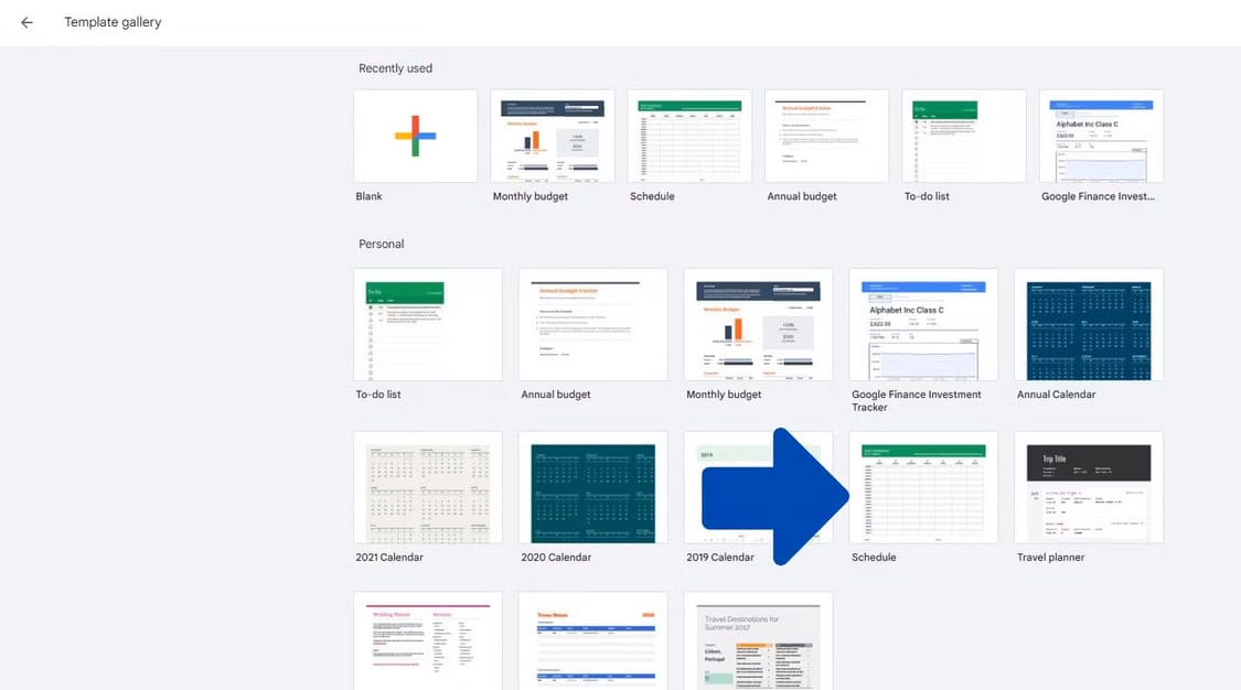 Hướng dẫn tạo thời gian biểu trong google sheets bước 2