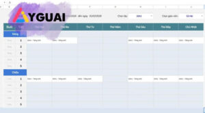 Hướng dẫn tạo Thời gian biểu trong Google Sheets vô cùng tiện lợi