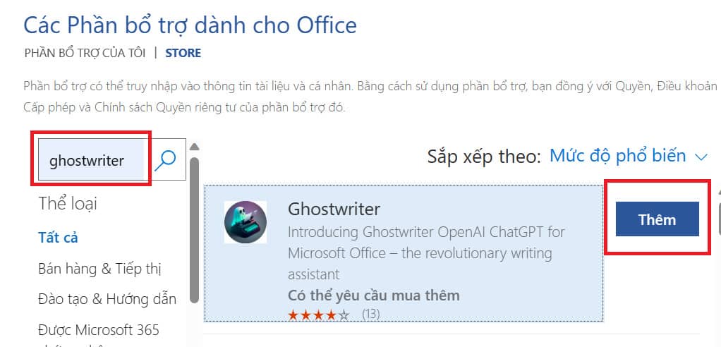 Hướng dẫn tích hợp ChatGPT vào Word bằng GhostWriter bước 3
