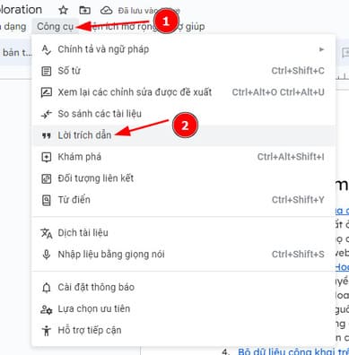 Hướng dẫn trích dẫn tài liệu tham khảo chuẩn APA bước 2