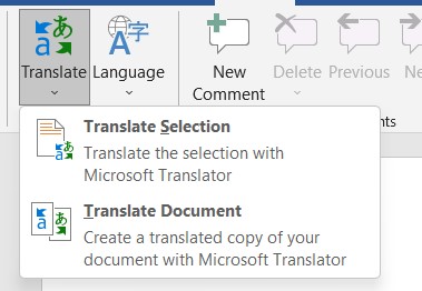 Top 4 mẹo Word giúp dân văn phòng làm việc hiệu quả hơn mỗi ngày 14 Sử dụng Translate ngay trong Word bước 2