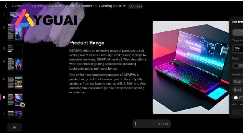 Bí quyết sử dụng AI thiết kế bài thuyết trình PowerPoint siêu thông minh 9 TÌm hiểu về AI Tome PowerPoint