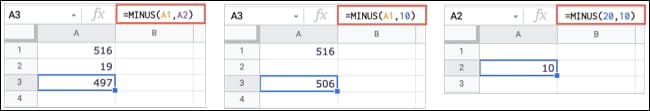 14 hàm Google Sheets hữu ích mà Excel không hỗ trợ 11 MINUS-GoogleSheetsFunctionsNotExcel-1