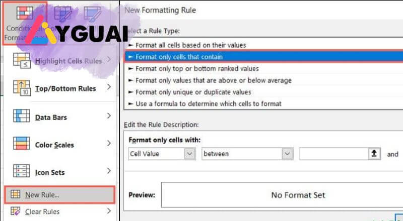 Cách đánh dấu lỗi và ô trống trong Excel tự động 1