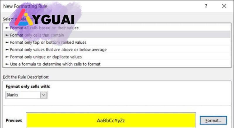 Cách đánh dấu lỗi và ô trống trong Excel tự động 4