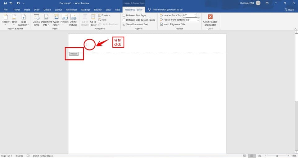 Hướng dẫn tạo bìa khóa luận trên Word 1
