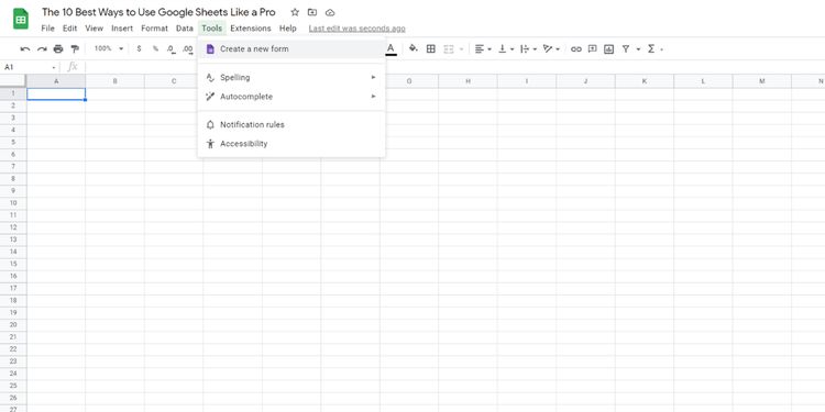 Cách sử dụng Google Sheets: 8 mẹo để thành thạo nhanh chóng 11 Thu thập dữ liệu tự động với Google Forms